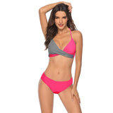 Push Up Bikinis Set Swimwear Women Swimsuits Bathing Suit Women Halter Biquini Leaf Print Beach Wear Bikini 2020