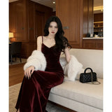 Sexy One-Word Sexy Dress 2025 New Geiao Korean Version Of The New Short-Sleeved Ass Open