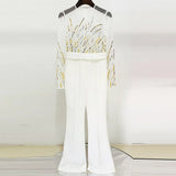 Spring And Summer New Star Fashion Mesh Splicing Heavy Industry Lincrium Nails Studded