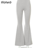 Y2k Pants For Women Fashion High Waist Slim Trousers Capris Slight Flare Pants Mujer Pantalones Casual Streetwear Women-Outfit