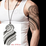 Temporary Tattoo Stickers Hands Together Peace Cross Fake Tatto Waterproof Tatoo Back Leg Arm Belly Big Size for Women Men