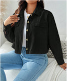 Large Women's Corduroy Short Casual