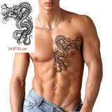 Temporary Tattoo Stickers Scorpion Pyramid Roman Bell Fake Tatto Waterproof Tatoo Back Leg Arm Belly Big Size for Women Men