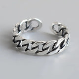 Ancient Silver Color Happy Smiling Face Open Rings for Women Punk Hip Hop Adjustable Ring Fashion Jewelry Best