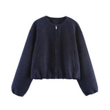 And Autumn 2025 Fashion New Soft Bomber Jacket Women's