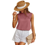 Elegant Solid Sleeveless Loose