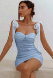 Lace-Up Straps Sweetheart Mini Club