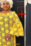 Africa Lace Dress Dashiki African Dresses For Women Super Size Traditional Boubou Robe Africaine Femme African Clothes-Outfit