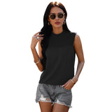 Elegant Solid Sleeveless Loose