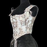 Court Retro Finely Pattyed Vest Slings In Front Of The