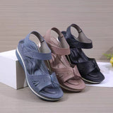 New Women Sandals New Summer Shoes Woman Sandals Open Toes Femme Casual Gladiator Platform Shoes Large Size 35~43 703-0-Outfit