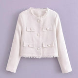 New Tricolor Woolen Fashionable Jacket 57083817-Outfit