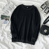 100% Cotton Women Sweatshirt Casual O Neck Plus Size Tops Simple Long Sleeve Fall Ladies Solid Oversize Fashion Tops