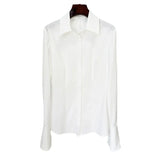 New Star Fashion Simple Repair White Long-Sleeved Horn Sleeve